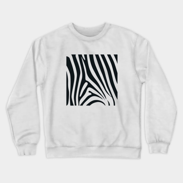 Zebra pattern Crewneck Sweatshirt by VinyLab